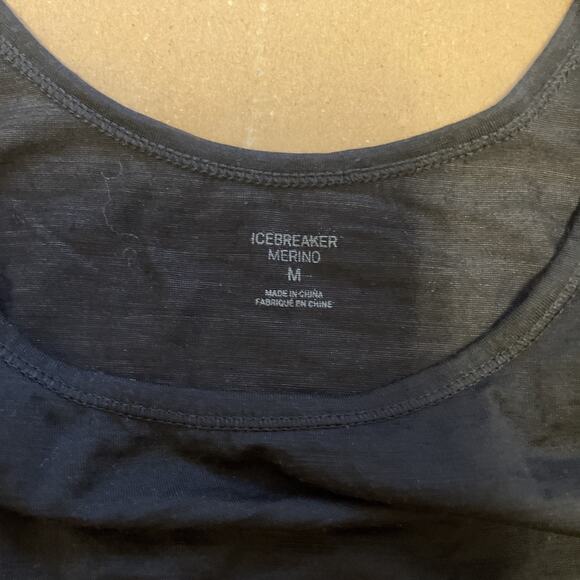 Icebreaker Merino Siren Tank Top black Sz Medium - Picture 6 of 10